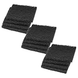 vhbw 12x filtro carbone attivo compatibile con NABER Cabbi junior 2 plus, Cabbi 3 plus, Cabbi 4 plus pattumiera - 9,5 x 9,5 x 1 cm