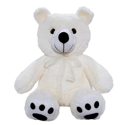 Image of Soft Teddy Bear 20 Inch (50 cm) - Adorable Huggable Plush Toy for Kids, Girls & Couples | Stuffed Animal Gift for Birthday, Valentine's Day & Home Decor Cream Color