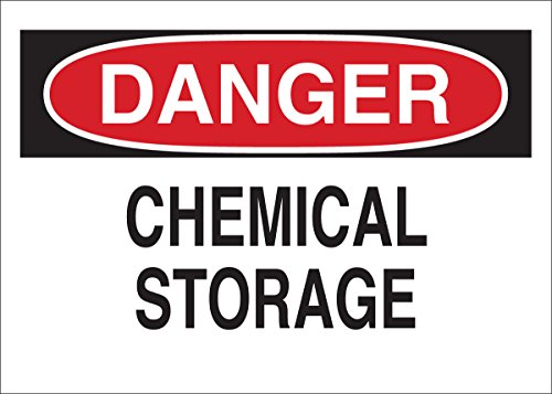Panneau pour matières chimiques Brady 122406 signalétique danger entrepôt logistique
