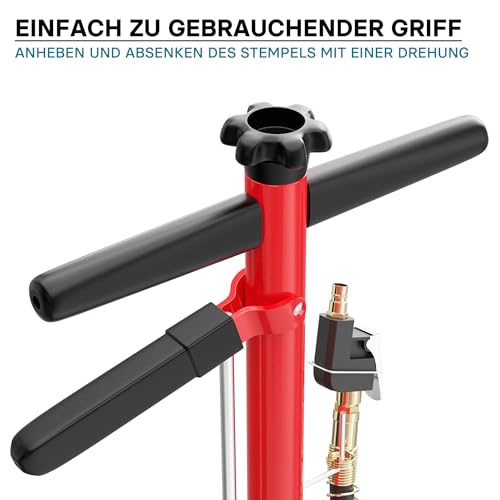Druckluft-Wagenheber Wiltec pneumatischer Rangierwagenheber 22 t