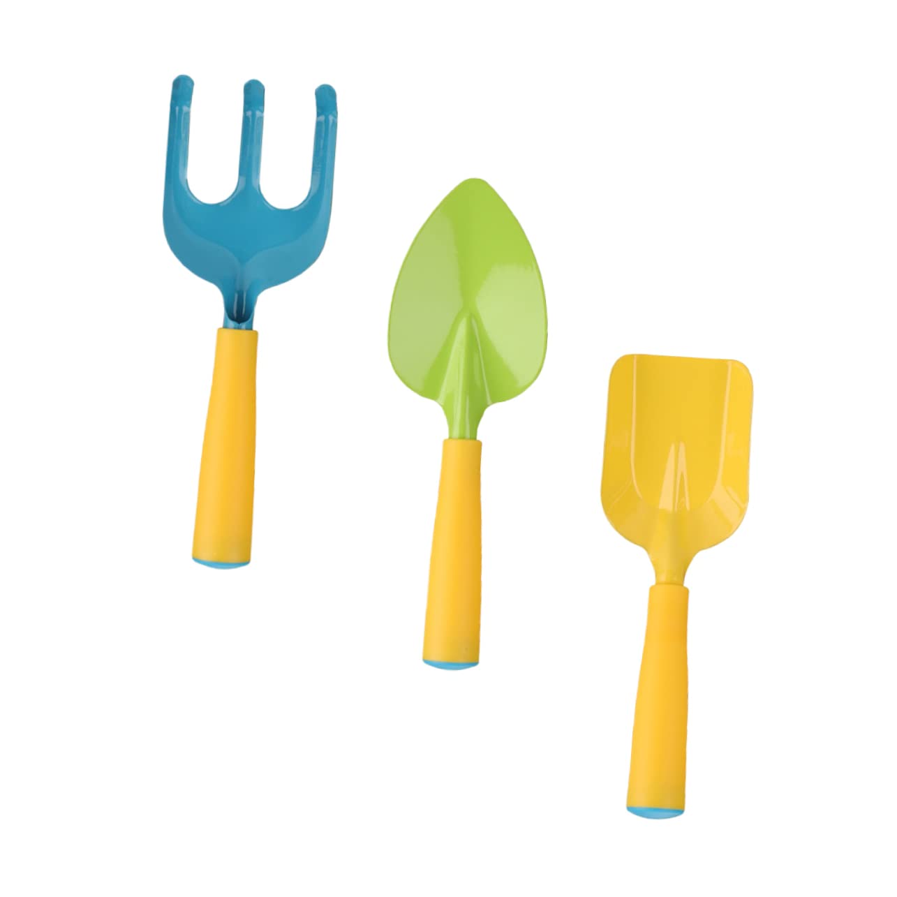 Wakauto 3Pcs Garden Shovels Gardening Tools Lightweight Rake for Outdoor Planting Smooth Surface Design for for Gardening Activities
