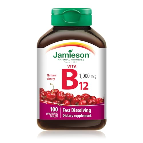 Jamieson Vita B12 1000mcg Fast Dissolving Vitamins 100 Tablets