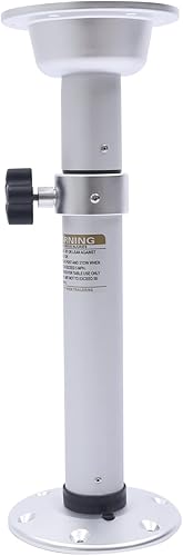 Eapmic Soporte de pedestal de mesa, soporte de pedestal de mesa ajustable, pata y base, marco de montaje de base para patas para lancha marina,