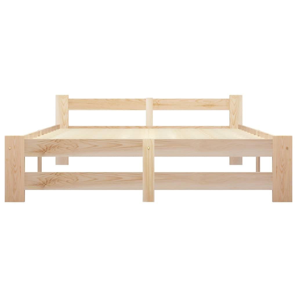 vidaXL Giroletto senza Materasso 160x200 cm in Legno Massello di Pino