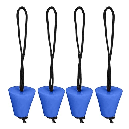 Bouchon de kayak universel de 4 cm en lot de 4 avec cordon pour canoë