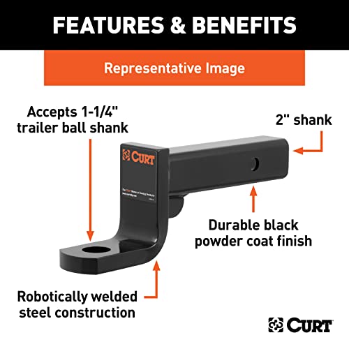 Image of Class 4 Ball Mount (2 inch Shank, 10,000 lbs., 2 inch Drop, 9-3 /8 inch Long)