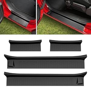 Utiiy Einstiegsleisten Kit Jeep Wrangler JL Gladiator Schwarz