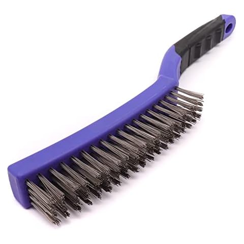 COTTAM Stainless Steel Wire Brush with Comfort Grip Cover