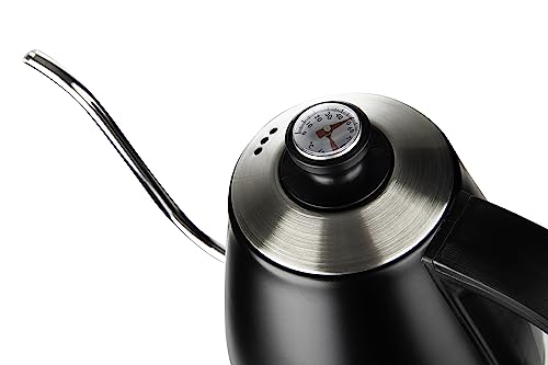 Chaleira Elétrica Pescoço de Ganso, Inox Preta, 110v, Hamilton Beach glide