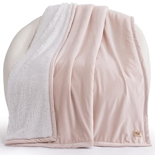 UGG Bliss Throw Blanket Plush Soft Fleece Fluffy Blankets for Bed...