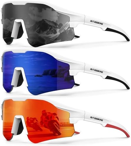 KALIYADI Mens-Sunglasses Polarized Running-Sunglasses: Sports Sunglasses Men Women UV400 Protection for Cycling Fishing