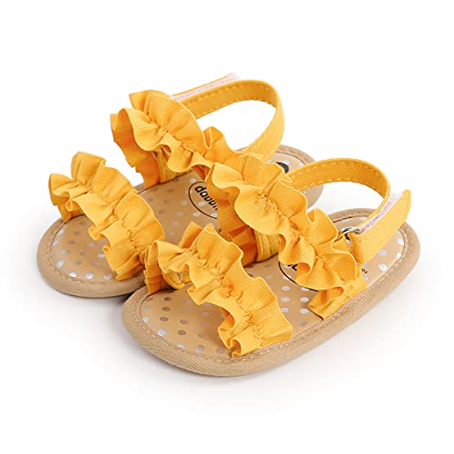 Image of Infant Baby Girls Boys Summer Sandals Premium Unisex Non Slip Rubber Soft Sole Breathable Toddler First Walker Outdoor Beach Shoes