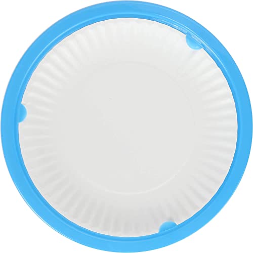 Trenton Gifts 10-Inch Reusable Plastic Paper Plate Holders, Picnic Supplies (12 Set - Assorted Colors)