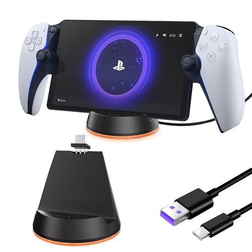 Estação de ancoragem de carregamento para PlayStation Portal Remote Player, base de carregamento com