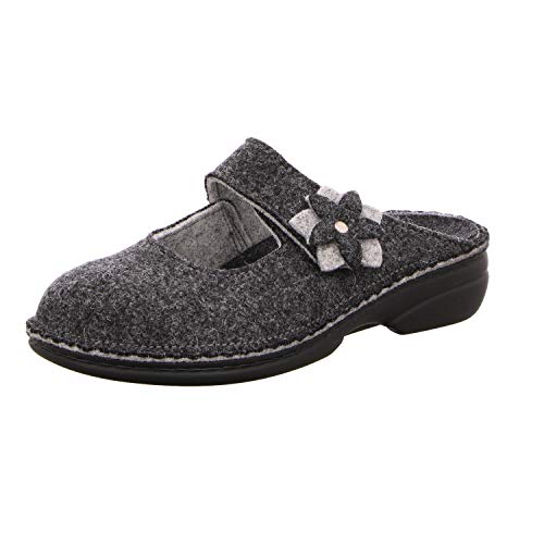 FinnComfort Arlberg 6560-482168 569515 - Zapatillas de estar por casa para mujer, color gris