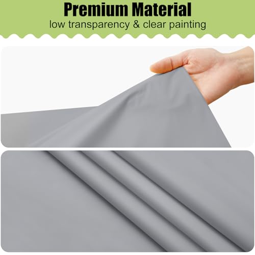 Image of Smiry Disposable Table Cloth 3 Pack, 54 x 108 Inch Waterproof Plastic Tablecloth, Decorative Rectangle Table Covers for Party, Birthday, Picnic, Grey