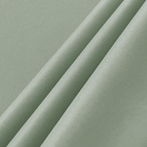 Image of sancua 2 Pack Sage Green Tablecloth 60 x 102 Inch, Rectangle Table Cloth for 6 Feet Tables - Stain and Wrinkle Resistant Washable Polyester Table Cover for Dining Tables, Buffet Parties and Camping