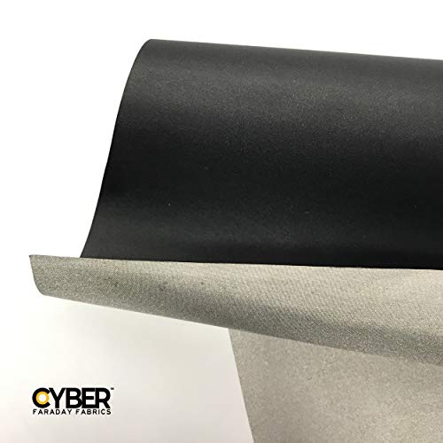 Cyber Faraday Fabric Rf Rfid Emf Black Shielding Nickel Copper Fabric 50" X 1' Signal Blocking Material #TOP5