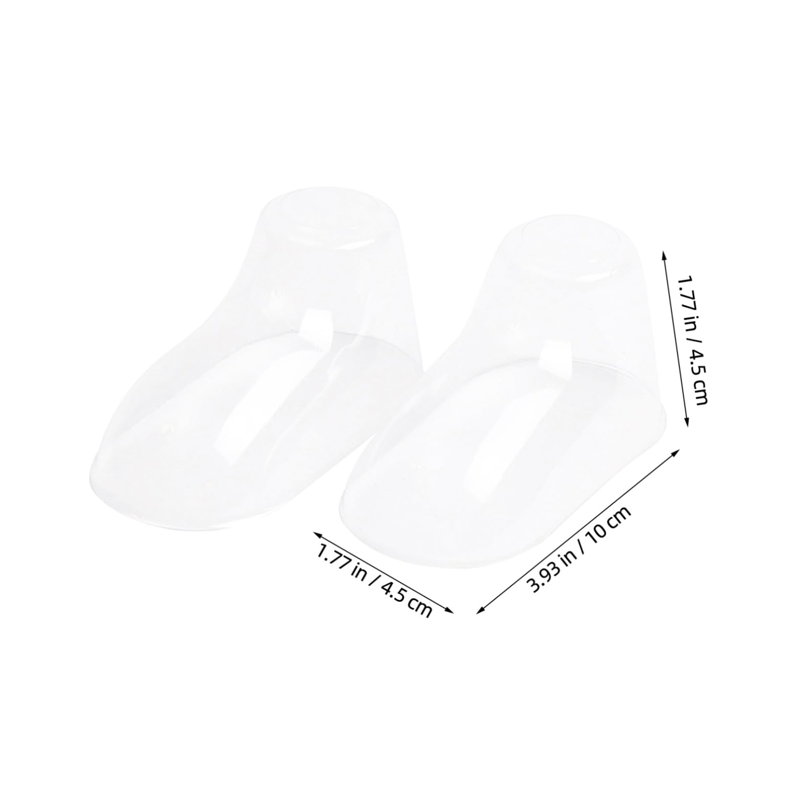 Zerodeko Lot de 100 Embauchoirs à Chaussures en Plastique Transparent pour Bébé, Support de Chaussettes, Maintien Forme, Évite la Déformation, Adapté aux Chaussures pour Tout-petits