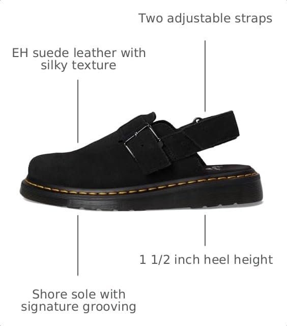 Image of Dr. Martens Men's Jorge Ii Suede Slingback Mules