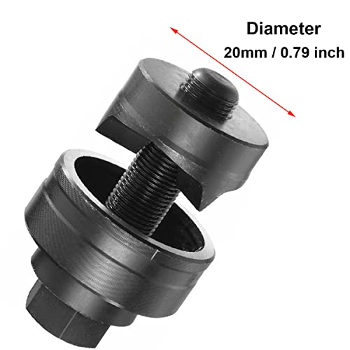 SagaSave 20 mm Blechlochstanzer, Metall-Sechskant-Lochschneider für Spüle, Stahlplatte, Edelstahl, Metall