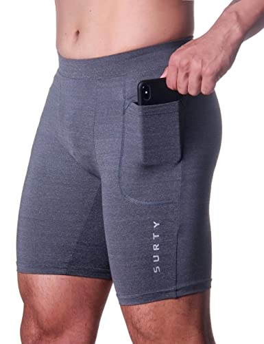Short Térmico Compressão Leve Masculino Treino Corrida Academia Surty Rush On (GG, MESCLA)