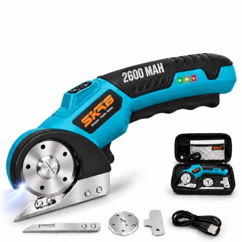 Cardboard Cutter Electric Scissor Rechargeable, 2600Mah Blue - image 1
