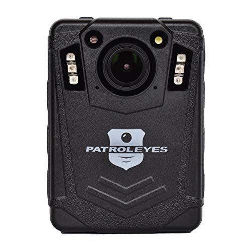 PatrolEyes Edge 2K HD 64GB GPS Auto IR Night Vision Police Body Personal Security Long Battery Life Camera
