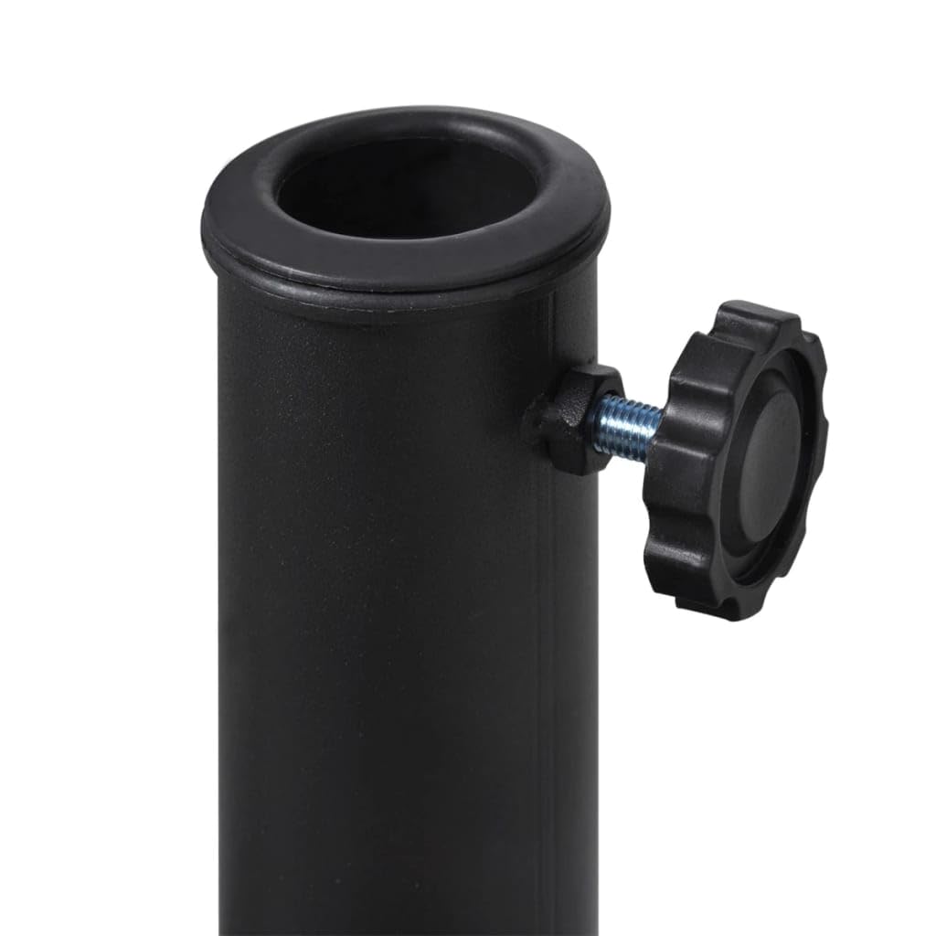 vidaXL Socle de Parasol Demi-Rond Résine