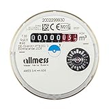 Neu geeicht im Jahr 2021 Allmess Messkapsel Kaltwasser UP 6000