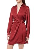 100 % polyester (recyclé) HUGO Kaminke-1, Robe_Plat Femme, Medium Red615,
