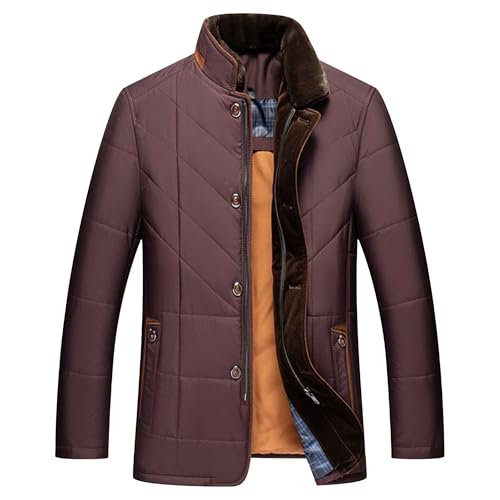 Veste matelassée isolée pour homme avec col montant | Manteau d'hiver chic