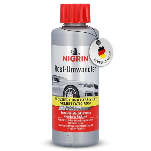Produktfoto von NIGRIN Rostumwandler, 200 ml, rostlösend, Rostentferner, hemmt das Weiterrosten, entrostet selbstaktiv, schwarz