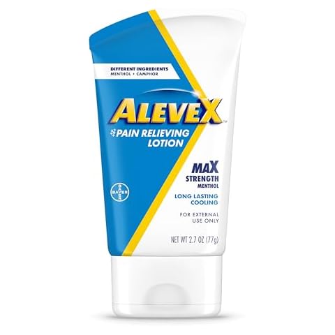 AleveX Pain Relieving Lotion, Powerful & Long Lasting for Targeted Joint & Muscle Pain Relief, 2.7 oz Tube Cover