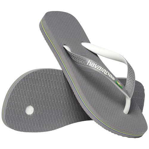 Havaianas Brasil Mix klapki japonki dla dzieci, uniseks, Stalowy, szary, biały, biały, 33/34 EU
