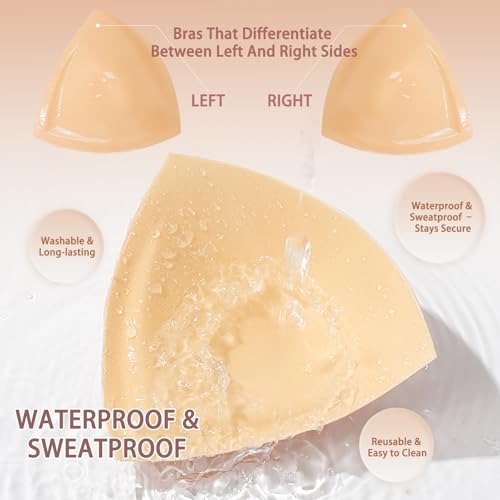 Image of Double-Sided Sticky Bra Lift Inserts | Lightly Padded Push-Up Adhesive Bra for Large Bust | Reusable & Invisible Insert Pads