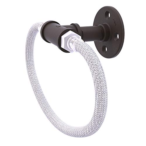 Allied Brass P-500-RG Pipeline Collection Stainless Steel Braided Towel Ring, Oil Rubbed Bronze Allied Brass P-500-RG Pipeline Collection Stainless Steel Braided Towel Ring, Oil Rubbed Bronze