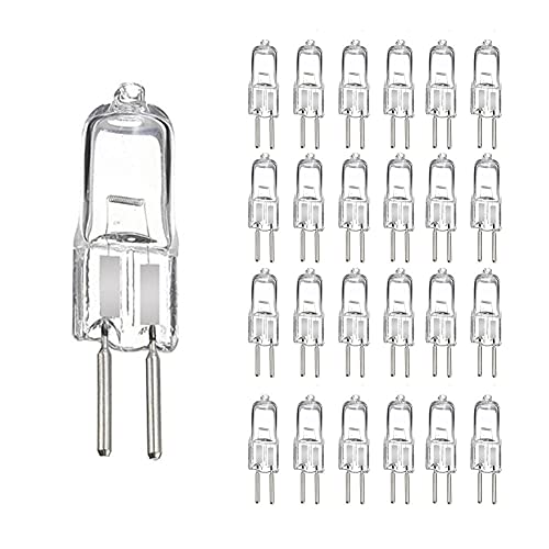 AUFWH 25pcs G5.3 12V 20W/35W/50W/75W Halogen Light Bulbs Long Life Capsule Lamps Warm White Clear Bulbs Indoor Lighting Bulbs-G5.3-12V-50W_25PCS