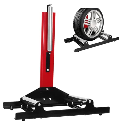 FuturelOT Wheel Detailing Stand Heavy Duty Wheel Cleaning Stand for Wheel Tire Rim Cleaning Ceramic Coating Tire Rack Stand Car Wheels Cleaning Holder Vehicle Cleaning Car Wash Shop(Red)
