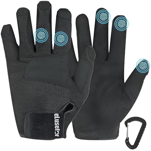 eLusefor SkinFit Precision Shooting Gloves – Wrap-Fingers Design, 360° Touchscreen Control Cover