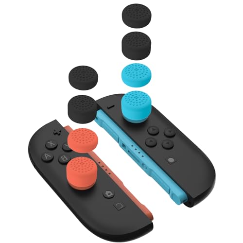8 Piezas de agarres para el Pulgar compatibles, Tapas de Botones, Juego de Agarre Mejorado para Juegos, Cubierta de Silicona para Joystick, Accesorios cómodos