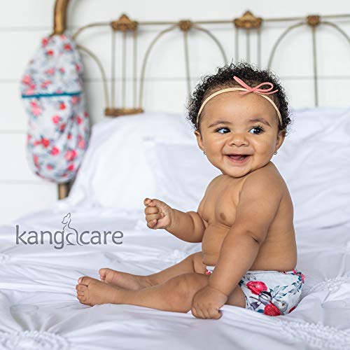 Kanga Care Rumparooz Obv Cloth Diaper Reusable One Size Pocket Diaper With Patented Inner Double Gusset Adjustable 4 Size In 1 Diaper + 2 Pcs Bamboo Insert Soaker | Lily (6-40+ Lbs) #TOP6