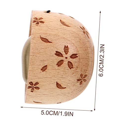 PRETYZOOM 3 Peças Móveis Para Jardim Casa Madeira Vintage Sucção Japonesa Com Sinos De Porta Shui Ca