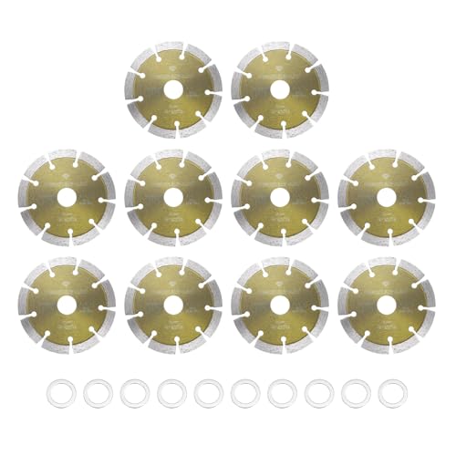 Lame de scie diamant 114mm sourcing map avec bague de réduction 15mm Lot de 10