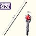 Spooktacular Creations Halloween Walking Cane, Red Fire Dragon Claw Round Staff for Wizard Costume Scepter Accessories for Halloween Party Pretend Play Costume, Dress Up Parties