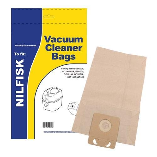 Nilfisk VP300 Vacuum Bags Pack of 5 Bags Amazon.co.uk Home & Kitchen