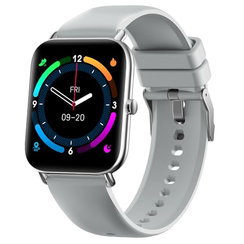 lightec(ライテック) スマートウォッチ iPhone対応 アンドロイド対応 Bluetooth 音楽再生 SMS/SNS通知 運動記録 活動量計 歩数計 多種類運動モード スポーツウォッチ 長持ちバッテリー IP68 防水 防塵 シルバー V7 S