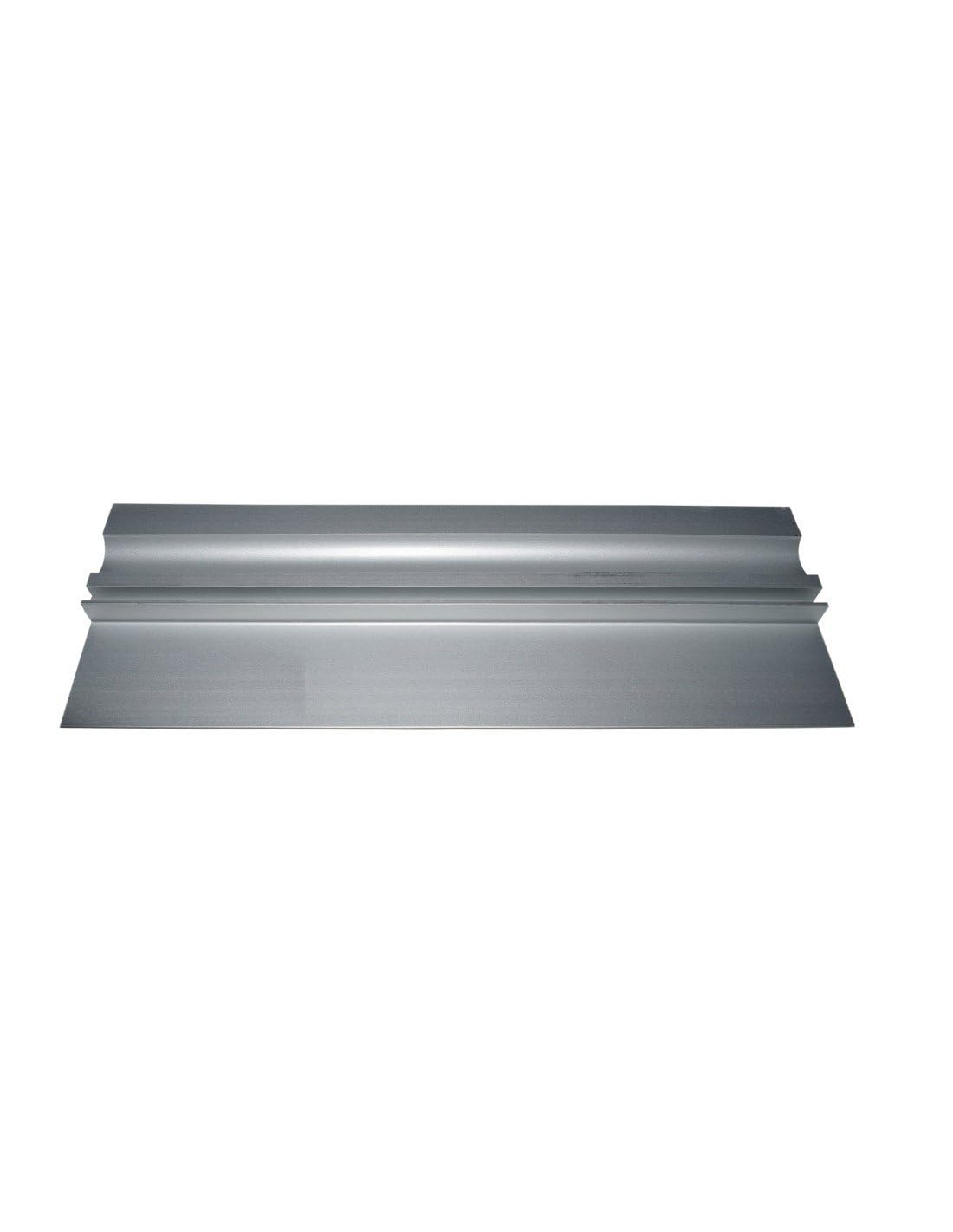 JARDIN202 - Perfil Aluminio 2-5-8 mm Altura | 8mm alt. 65mm anch. 2m larg. Taladrado -