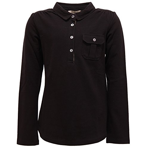 Preisvergleich Produktbild BURBERRY 5523I Polo Bimba nera maglie t-Shirts Kids [8 ANNI]