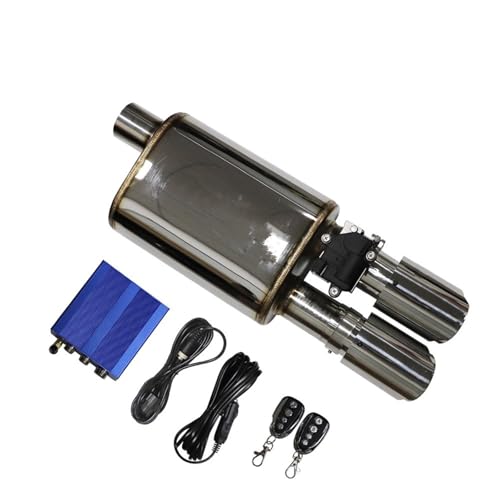 Silencieux de voiture en acier inoxydable 63mm avec valve électrique réglable